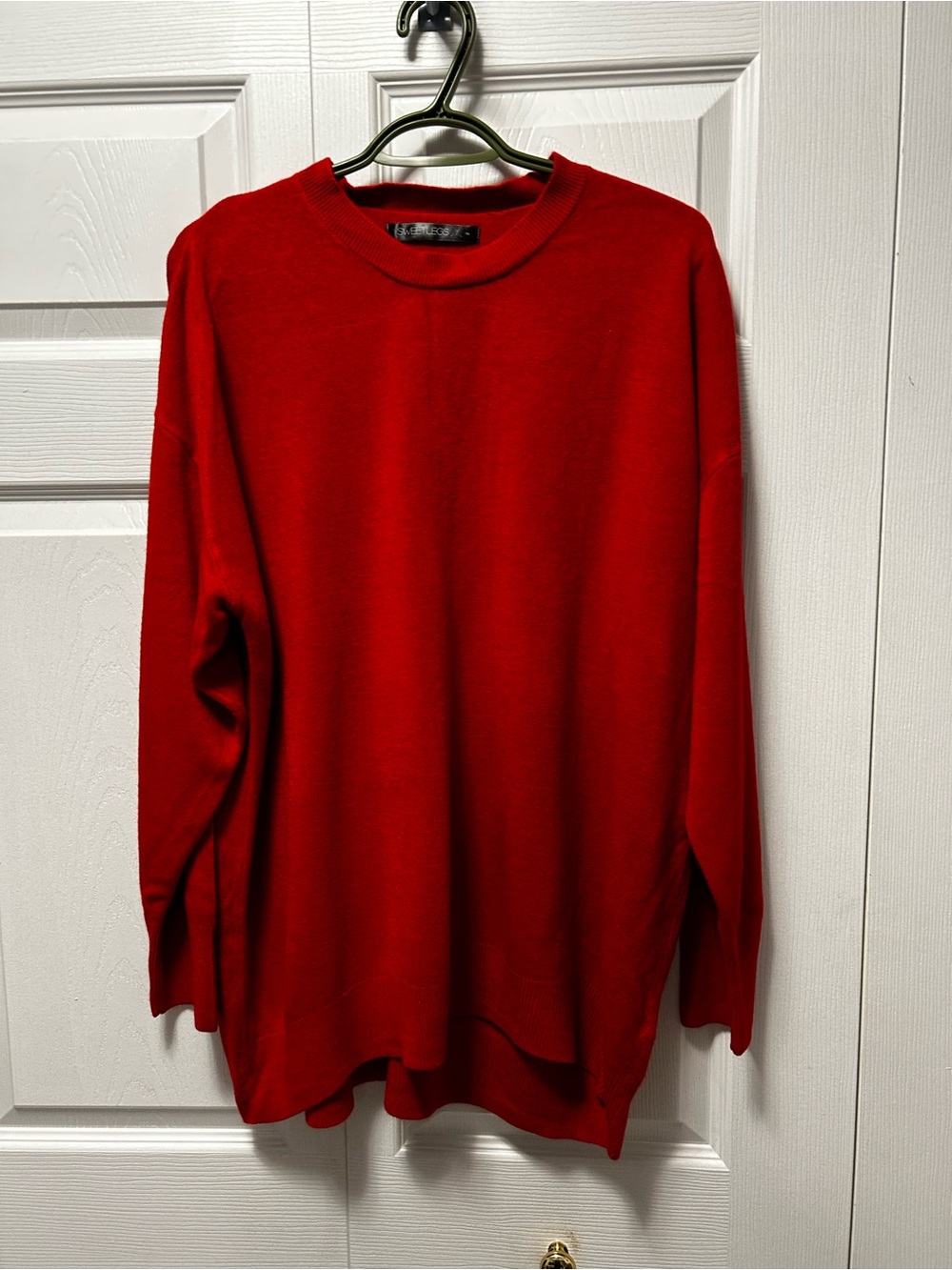 Women's Crewneck Sweater - Bright Red